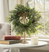 Load image into Gallery viewer, Gold Bow Wreath Holder