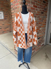Load image into Gallery viewer, Mix Check Loose Fit Chunky Cardigan