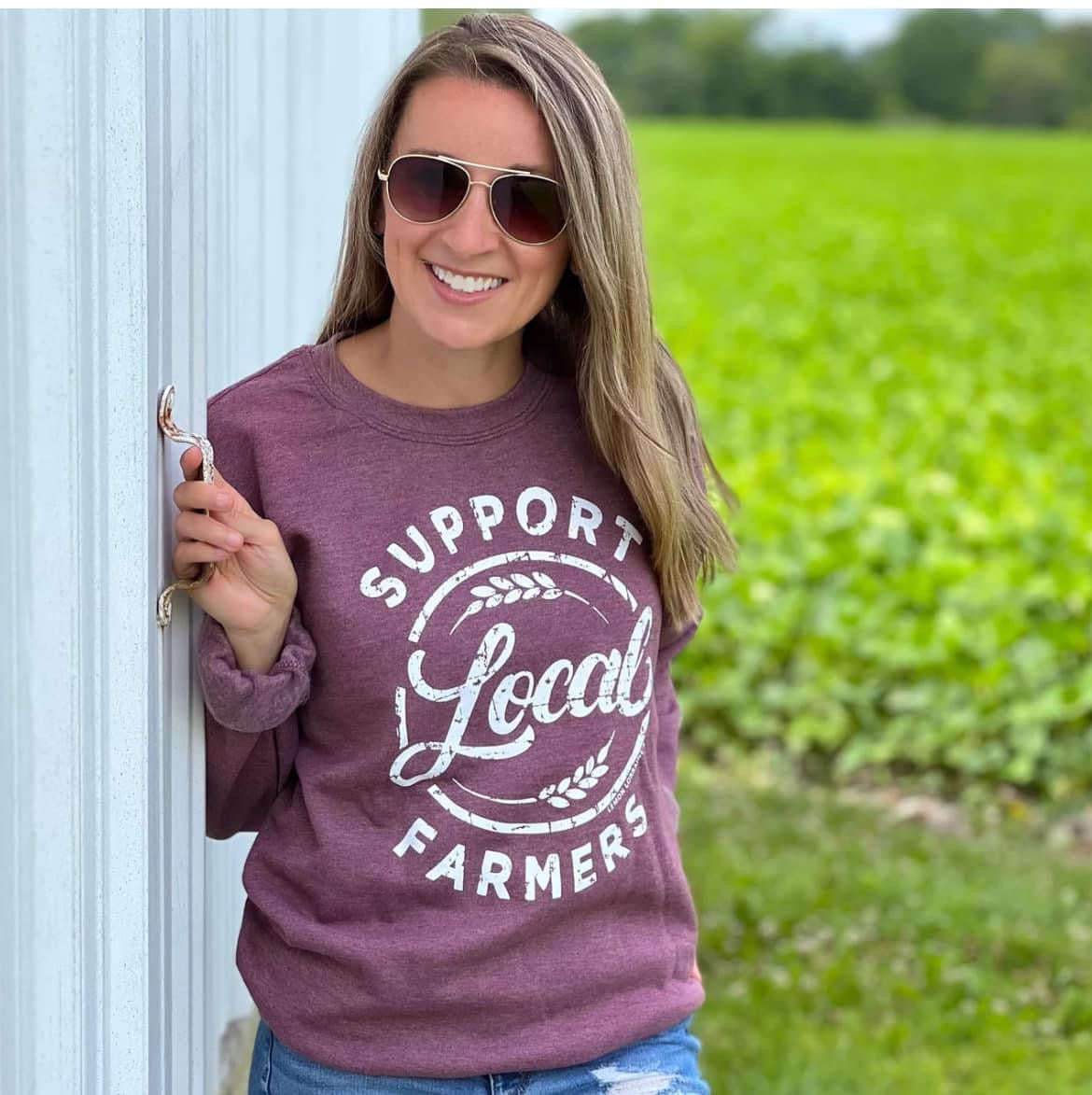 Berry Support Local Farmer Crewneck