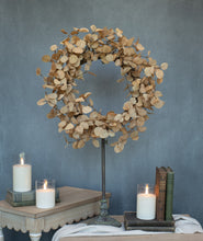 Load image into Gallery viewer, Small Mustard Penny Leaf Wreath