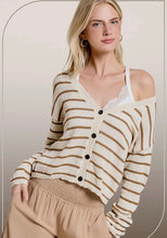 Load image into Gallery viewer, Cori Relax Striped Cardigan