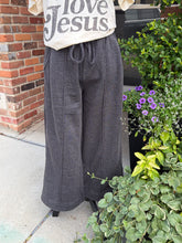 Load image into Gallery viewer, Washed Fleece Wide Leg Pant