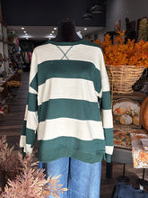 Load image into Gallery viewer, Oversized Wide Stripe Crew