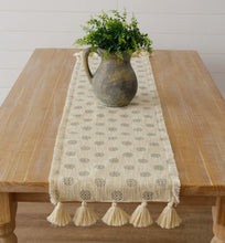 Load image into Gallery viewer, Cream Medallion Table Runner