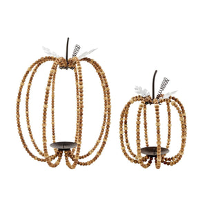 Beaded Pumpkin Server Set