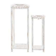 Load image into Gallery viewer, White Bead Handle Lantern Set
