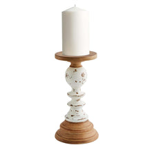 Load image into Gallery viewer, Mud Pie Two Tone Stained Candle Sticks