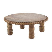 Load image into Gallery viewer, Mangowood Beaded Pedestal Riser