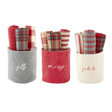 Load image into Gallery viewer, Christmas Towel Bucket Set