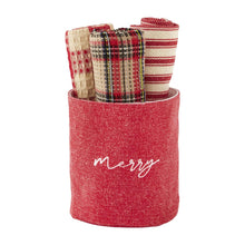 Load image into Gallery viewer, Christmas Towel Bucket Set