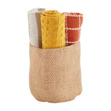Load image into Gallery viewer, Jute Bucket Towel Set