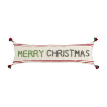 Load image into Gallery viewer, Merry Christmas Yarn Lumbar Pillow