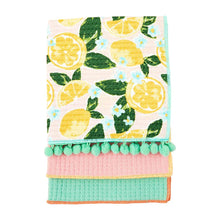 Load image into Gallery viewer, Lemon Dishcloth Set