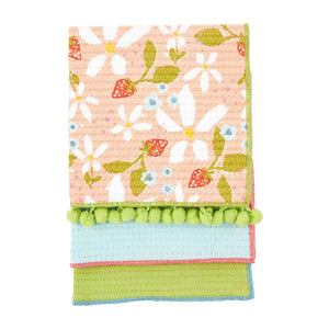 Strawberry Dish Cloth Set