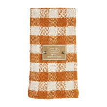 Load image into Gallery viewer, Orange Check Napkin Set
