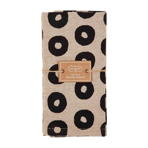 Black Circles Napkin Set