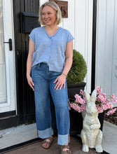 Load image into Gallery viewer, Margo Mid Rise Crop Cuff Jean