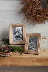 Mud Pie Beaded Photo Frame 5X7