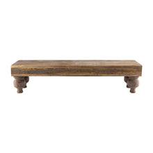 Load image into Gallery viewer, Long Chunky Footed Wood Riser