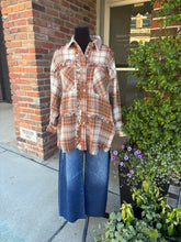 Load image into Gallery viewer, Pumpkin Pickin Frayed Edge Shacket
