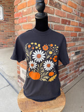 Load image into Gallery viewer, Fall Floral Pumpkin Graphic Tee