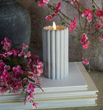 Load image into Gallery viewer, Grey Cement 3D Flame Candle
