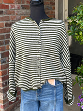 Load image into Gallery viewer, Olive Drop Shoulder Cardigan
