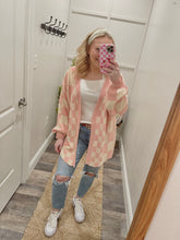 Load image into Gallery viewer, Pink Checkerboard Cardigan