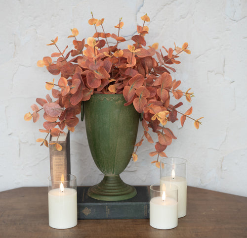 Burnt Orange Airy Eucalyptus Stems