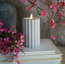 Load image into Gallery viewer, Grey Cement 3D Flame Candle