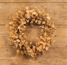 Load image into Gallery viewer, Small Mustard Penny Leaf Wreath