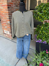 Load image into Gallery viewer, Olive Drop Shoulder Cardigan