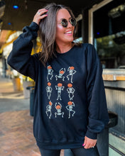 Load image into Gallery viewer, Black Dancing Skele Crewneck
