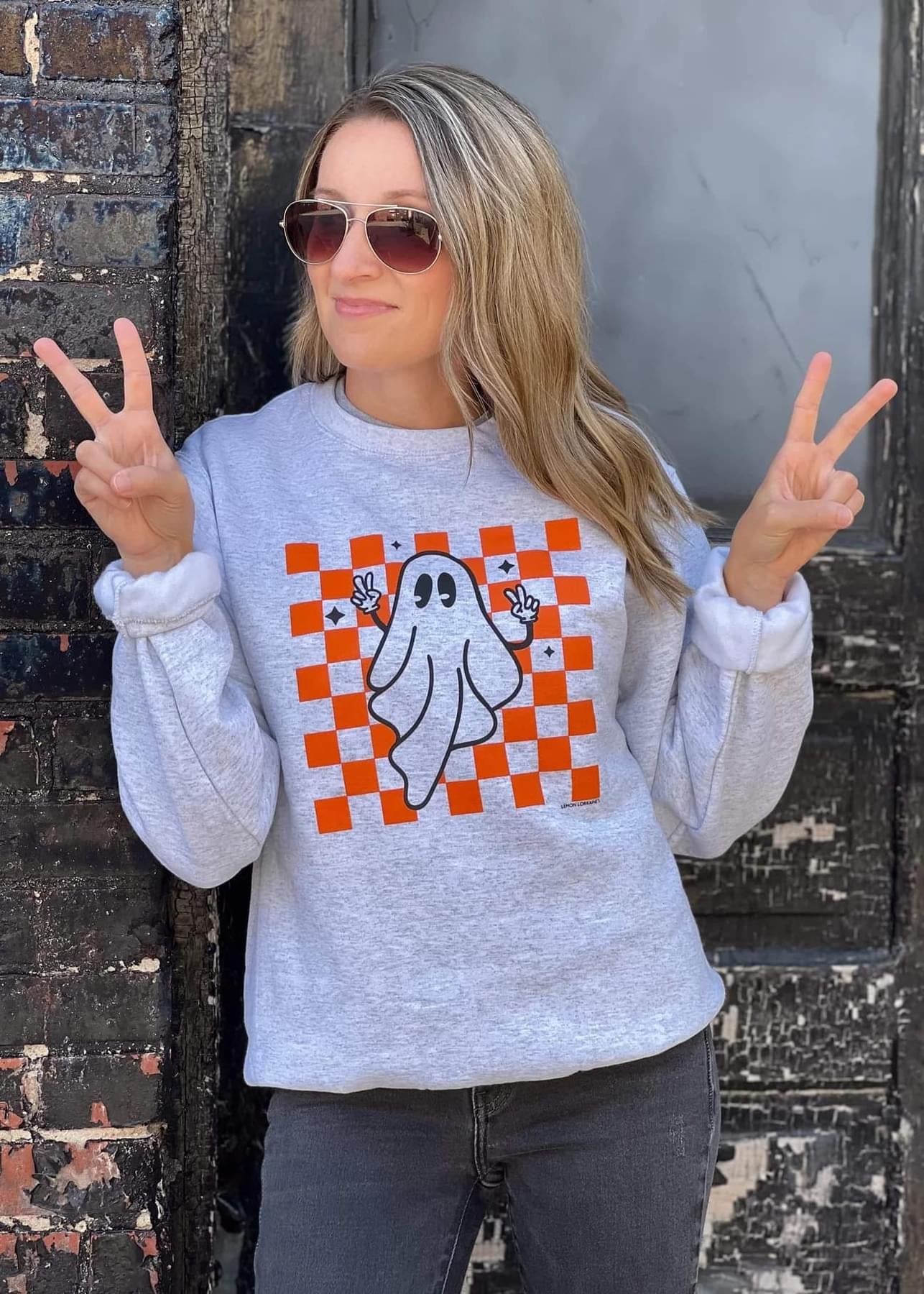 Retro Ghost Crewneck