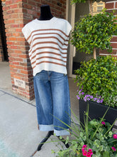 Load image into Gallery viewer, The Heartly Mocha Stripe Top