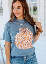 Load image into Gallery viewer, Floral Frenzy Pumpkin Graphic Tee