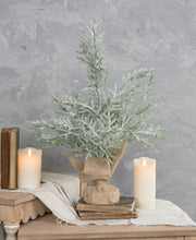 Load image into Gallery viewer, Snowy Pine Tree w/ Burlap Base