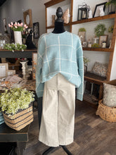 Load image into Gallery viewer, Blue Checkerboard Sweater