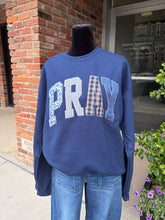Load image into Gallery viewer, PRAY Navy Crewneck