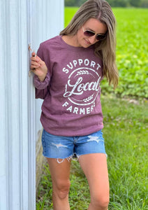 Berry Support Local Farmer Crewneck