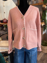 Load image into Gallery viewer, Callie Contrast Blanket Stitch Cardigan