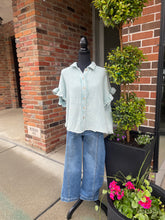 Load image into Gallery viewer, Mineral Wash Gauze Ruffle Shirt