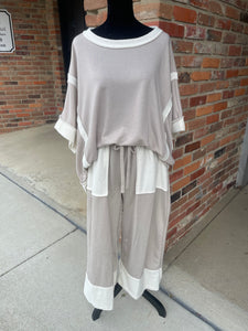 Loop Terry Wide Leg Pant