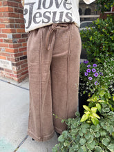 Load image into Gallery viewer, Washed Fleece Wide Leg Pant