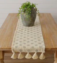 Load image into Gallery viewer, Cream Medallion Table Runner
