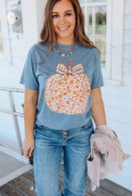 Load image into Gallery viewer, Floral Frenzy Pumpkin Graphic Tee