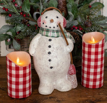 Load image into Gallery viewer, Red Broom Snowman