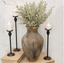 Load image into Gallery viewer, Rusty Ceramic Floral Urn