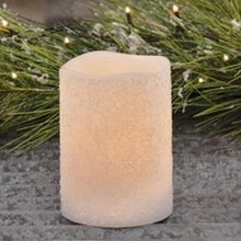 Load image into Gallery viewer, Frosty Pillar Timer Candle