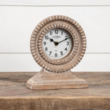 Load image into Gallery viewer, Beaded Pedestal Tabletop Clock